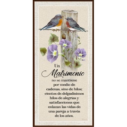 [DECOR-1243I] Plaqueta Texto: Un Matrimonio