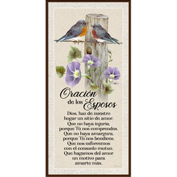 [DECOR-1243J] Plaqueta Oración De Los Esposos
