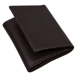 [LEAT-1014] Billetera De Cuero Genuino Color Café