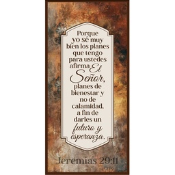 [DECOR-1243K] Plaqueta Texto: Jeremías 29:11