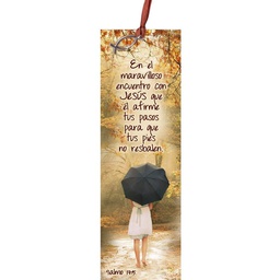 [SEP-033] Separador De Libros Con Dije, Salmo 17:5
