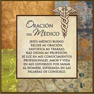 Plaqueta, Oración Del Médico