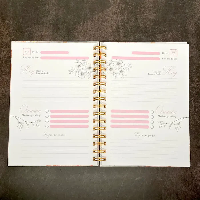 Libreta Con Espiral Colección Primavera Salmo 28:7