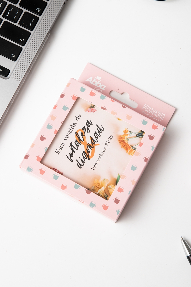 Pack De 6 Posavasos Con Versículos Bíblicos Primavera