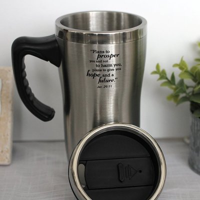 Vaso Termico Plateado Jeremias 29:11