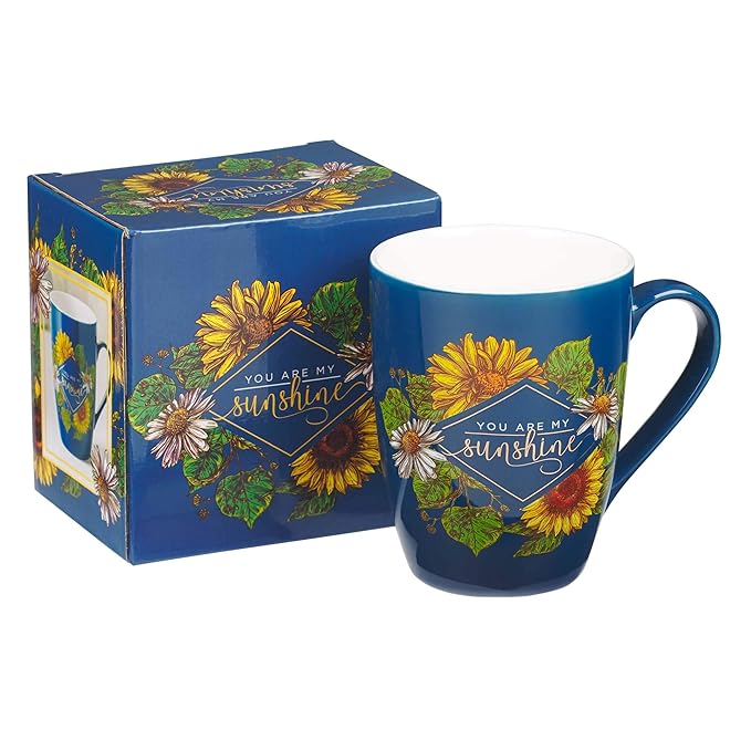 Taza Diseño De Flores Texto You Are My Sunshine