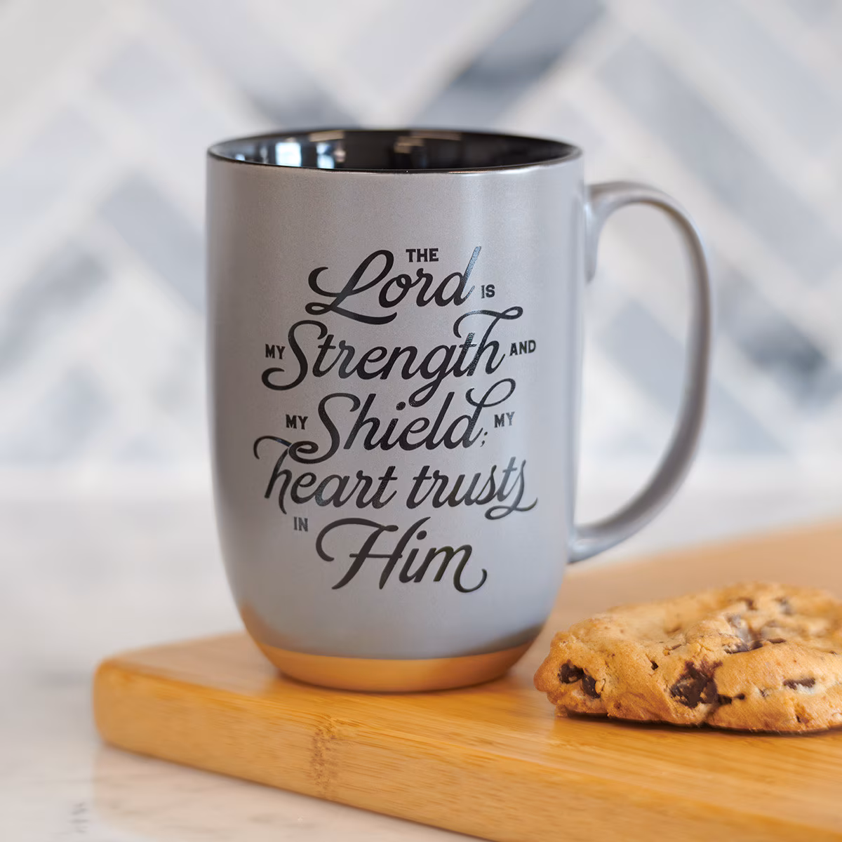 Taza De Cerámica Salmo 28:7