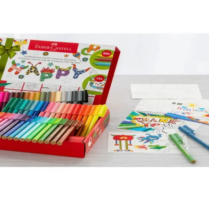 Caja De Marcadores Fc 60 Piezas Set De Regalo