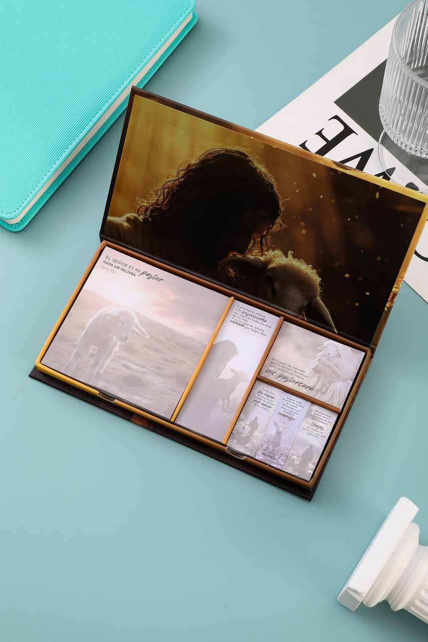 Estuche Con Block de Notas y Estickers Salmo 23