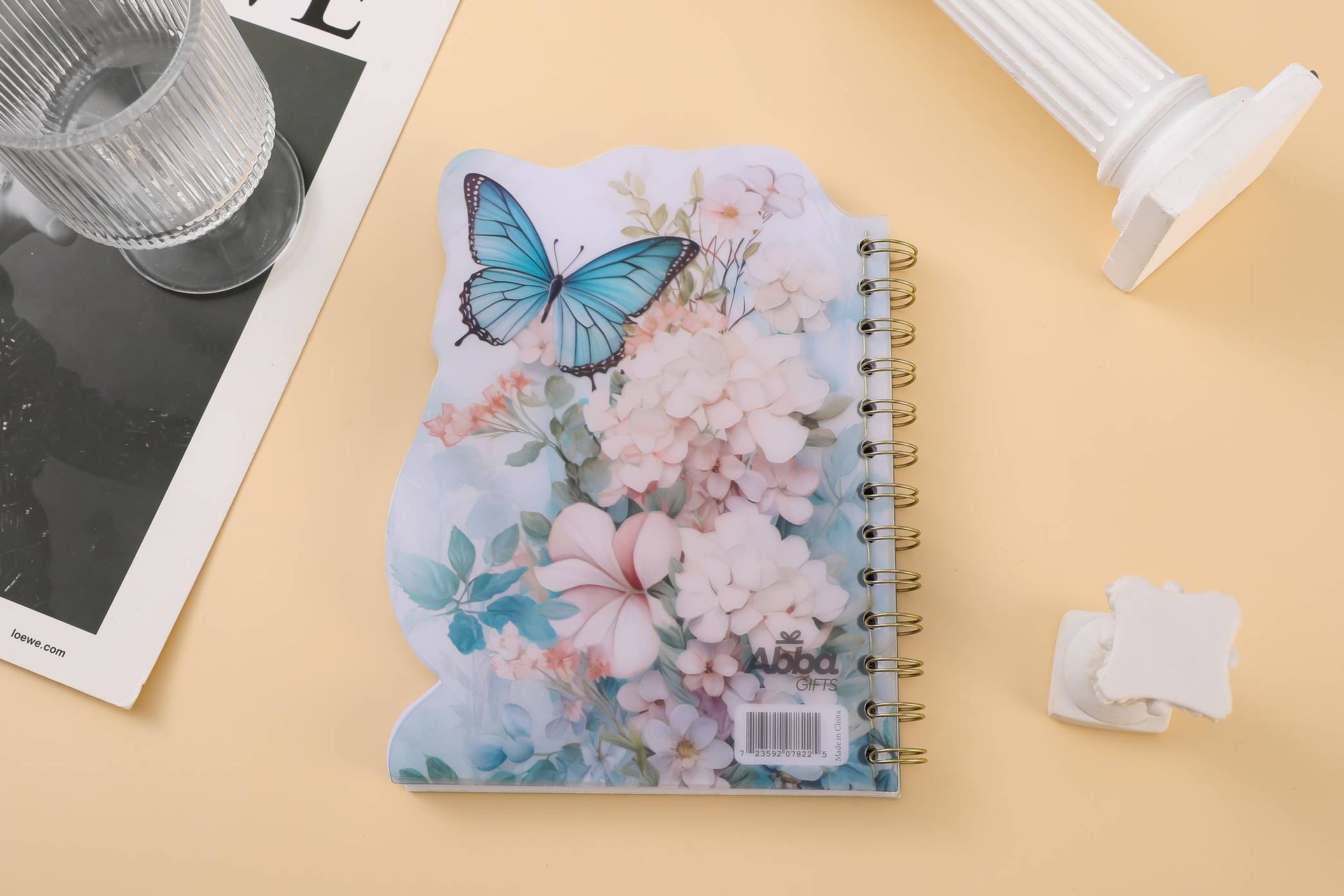 Libreta Troquelada En forma de Mariposa