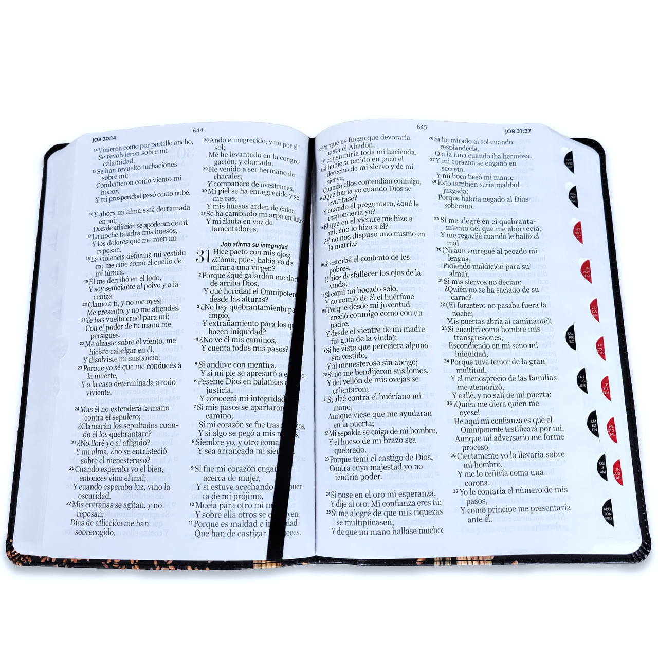 Biblia RVR 1960 Letra Grande Con Índice Imitación Piel Negro Trigo