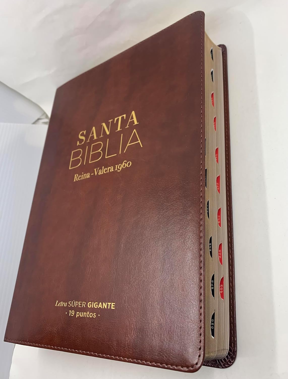 Biblia RVR 1960 Letra Súper Gigante Con Índice Café