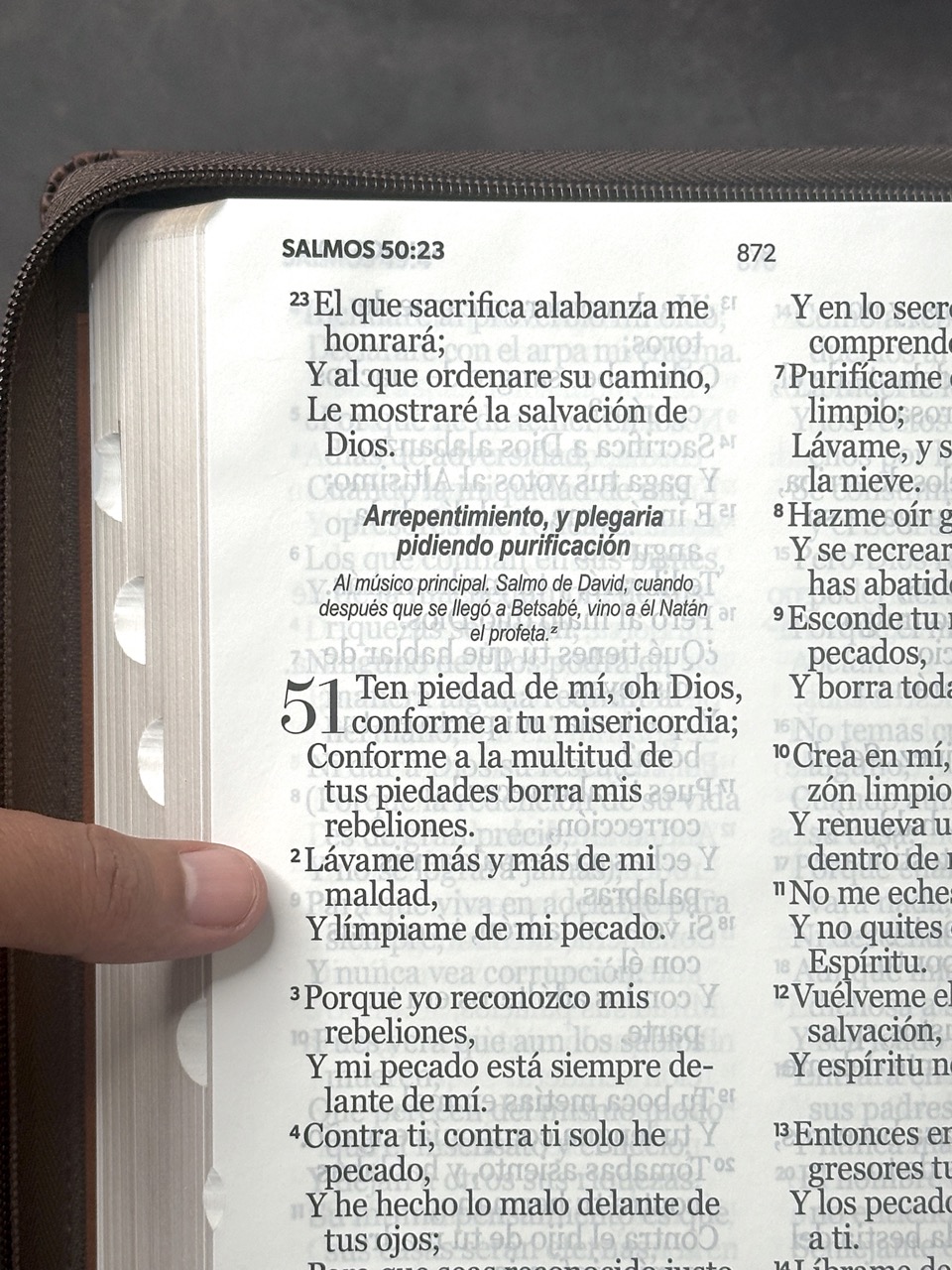 Biblia RVR 1960 Tamaño Grande Letra Súper Gigante Con Cierre e Índice Café/Beige